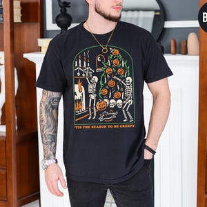 Halloween Shirt Tis the Season to Be Creepy T Shirt Comfort Colors Dead ...