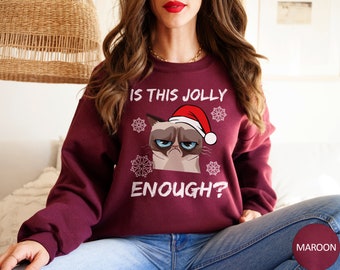 Ugly Sweater. Funny Is This Jolly Enough Shirt Grumpy Dwarf. T-Shirt Ugly Sweater. Funny Is This Jolly Enough Shirt Grumpy Dwarf. T-Shirt