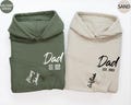 Personalized Dad Hoodie Custom Dad Est Sweater with kids names on sleeve Fathers Day Gift for Dad Established New Daddy Sweatshirt Dad Gift product logo