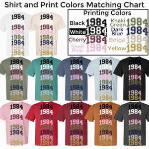 Retro Custom Year Shirt,Retro Birth Date Tshirt,Comfort Colors,Personalized Birthday Crewneck,College Birth Year Tee,50th Birthday Gift