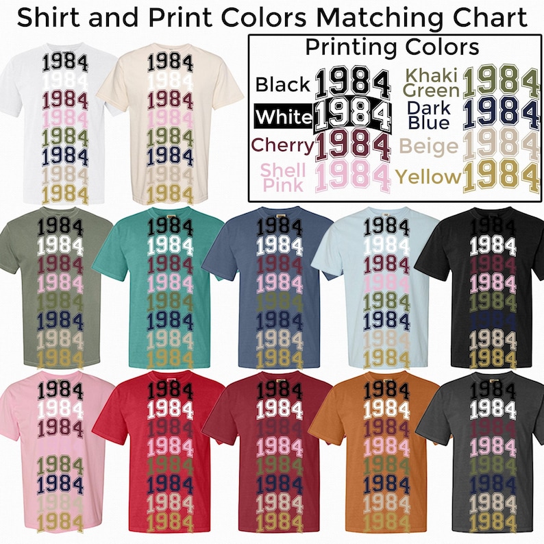 Retro Custom Year Shirt,Retro Birth Date Tshirt,Comfort Colors,Personalized Birthday Crewneck,College Birth Year Tee,50th Birthday Gift