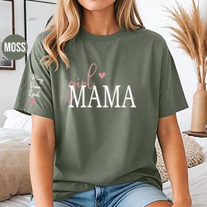 Personalized Boy Mama Shirt With Kid Names,Comfort Colors, Custom Mama Tshirt, Personalized Mom Shirt, Mothers Day Gift, Mom Birthday Gift