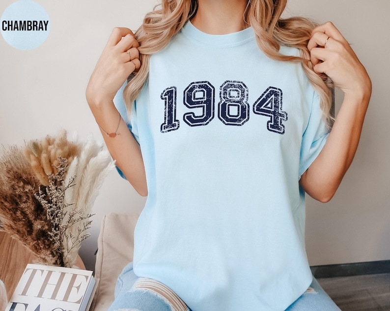 Retro Custom Year Shirt,Retro Birth Date Tshirt,Comfort Colors,Personalized Birthday Crewneck,College Birth Year Tee,50th Birthday Gift