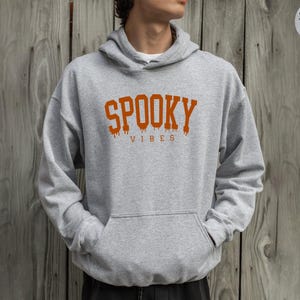 Spooky Vibes Sweatshirt, Spooky Halloween Sweater, Halloween Sweatshirt, Halloween Hoodie, Spooky Season Crewneck image 3