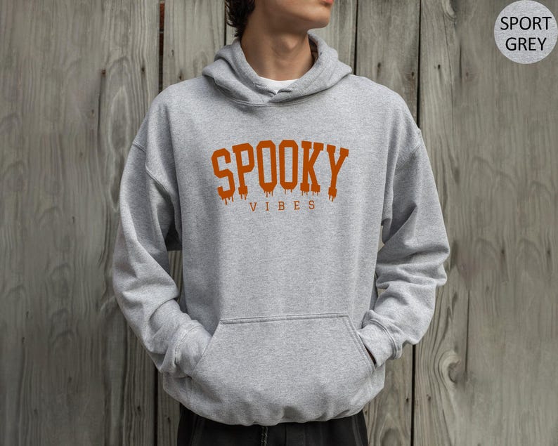 Spooky Vibes Sweatshirt, Spooky Halloween Sweater, Halloween Sweatshirt, Halloween Hoodie, Spooky Season Crewneck image 3