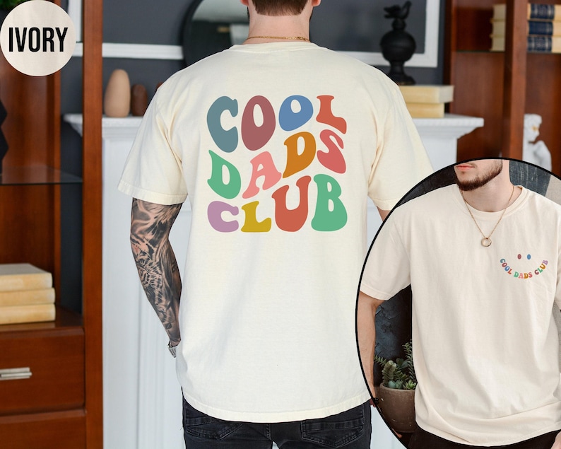 Cool Dads Club Shirt, Comfort Colors Cool Dads Club Tshirt, Dad Gift, Dad Shirt, Funny Dad Crewneck, Dad Birthday Gift, Fathers Day Gift image 1