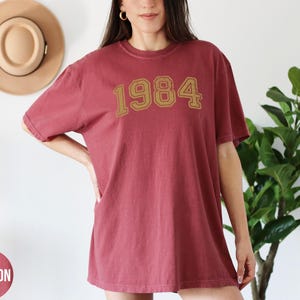 Retro Custom Year Shirt,Retro Birth Date Tshirt,Comfort Colors,Personalized Birthday Crewneck,College Birth Year Tee,50th Birthday Gift