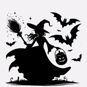 Halloween SVG Bundle, Halloween SVG, Herbst SVG, Herbst Design, Geist Design, Hexe Design, Kürbis Design, Zitate, Cut File Cricut, Silhouette
