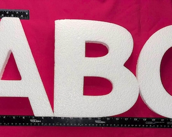 Laser Cut Styrofoam Alphabet Letters - Craft & Event Decor