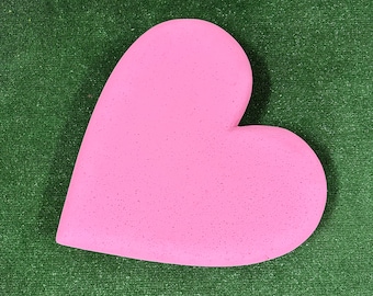 Pink Styrofoam Heart: 18-Inch Painted Decor