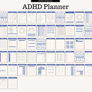 ADHD Planner Adult, ADHD Planner Printable, ADHD Planner, Adhd School ...