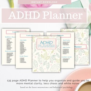 ADHD Planner, Adhd Planner Printable, ADHD, ADHD Digital Planner, Adhd ...