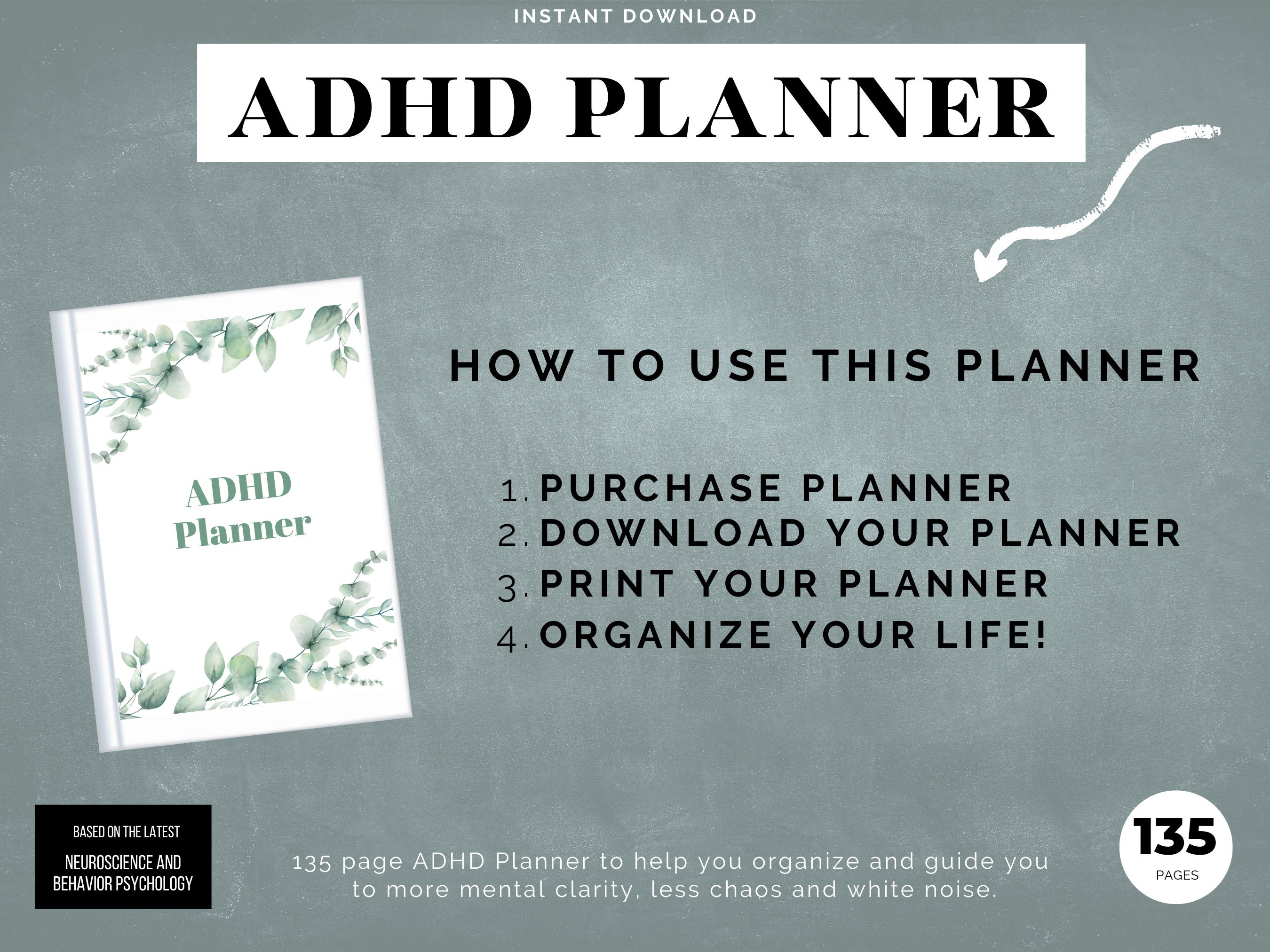 ADHD Planner, Adhd Goal Setting, Adhd Resources, Adhd Planner Adults