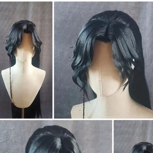 Hua Cheng Cospay Wig/Lace Front Wig/Glue hairline wig/Custom Made Cosplay Wig/Fox&Shion Collab  [Read description before order]