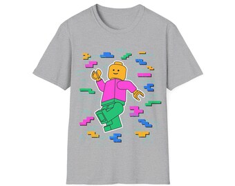Minifig-Inspired Artwork T-Shirt ('90s colors)