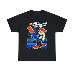 Orange Transparent Chainsaw T-Shirt