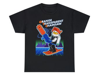 Orange Transparent Chainsaw T-Shirt