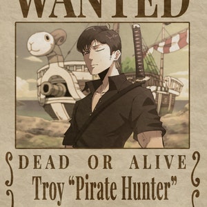 FICHIER - Affiche Anime "Wanted" recherché Personnalisée, Portrait de Pirate Manga, Dessin de Famille, Couple Anime Cartoon, Cadeau Parfait