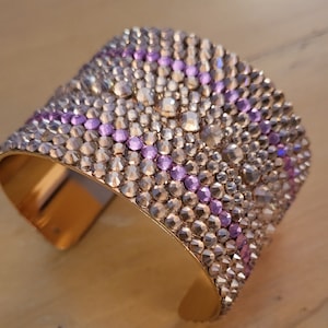 Custom Rhinestone Cuff Bracelet