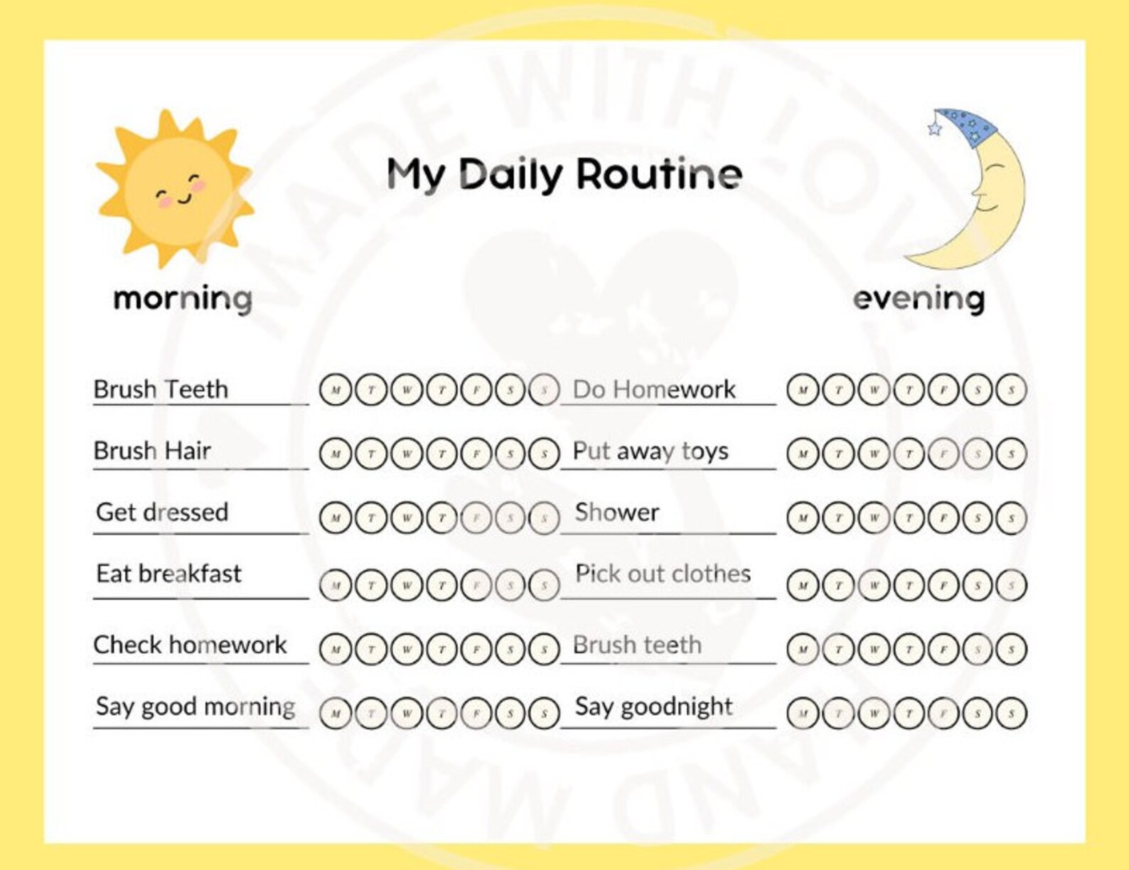 Chore Chart Bundle, PLR Chore Charts, Digital Download, Family Chores ...