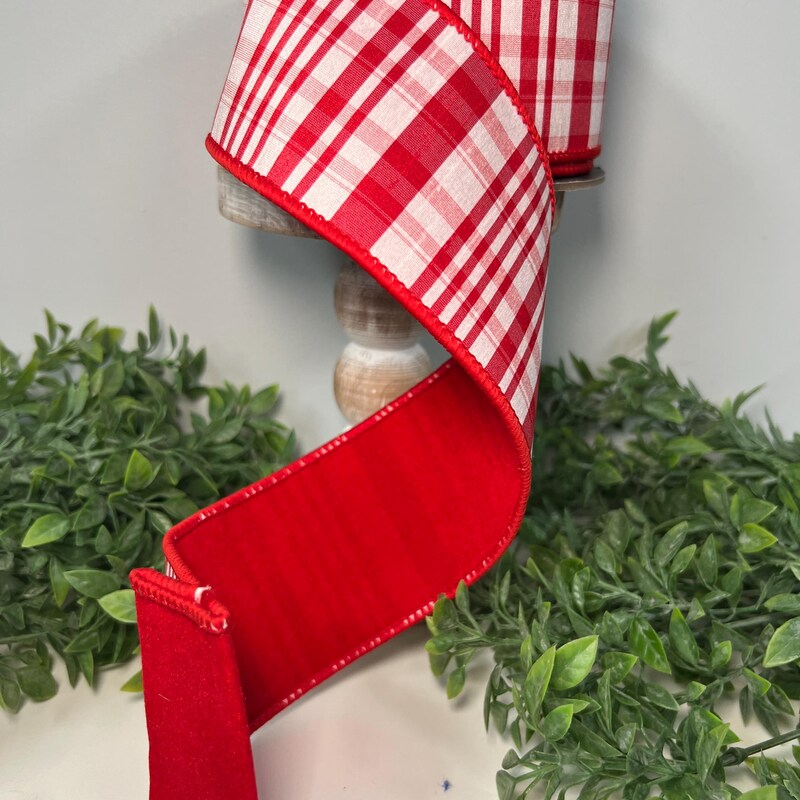 Plaid Reversible Ribbon - Etsy