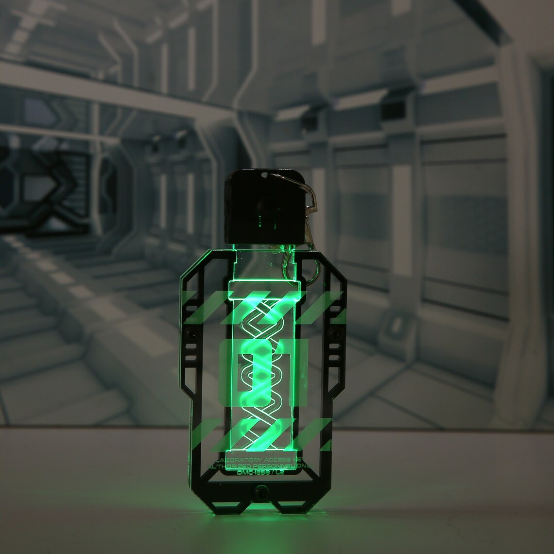 LED Biohazard Access Key Pendant - Cyberpunk Accessory - Cyberwear ...
