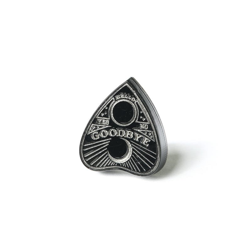 Ouija Planchette Stud Earrings: Detailed Maple Wood - Lightweight Design image 4