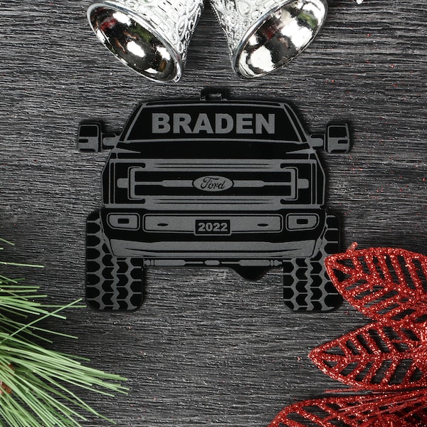 Pickup Truck Christmas Ornament - FRD 150 - 4x4 Christmas Ornament -