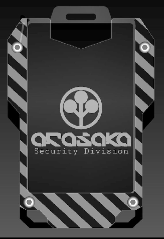Arasaka Security Division - Cyberpunk Keycard Style Card ID Holder