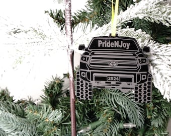 Pickup Truck Christmas Ornament - Tundra Ornament - 4x4 Christmas Ornament - 4 x 4  Ornament