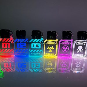 Cyberpunk Keychain - Color Changing - Stocking Stuffer -Light Up Cyberpunk Keychain