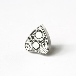 Ouija Planchette Stud Earrings: Detailed Maple Wood - Lightweight Design image 2