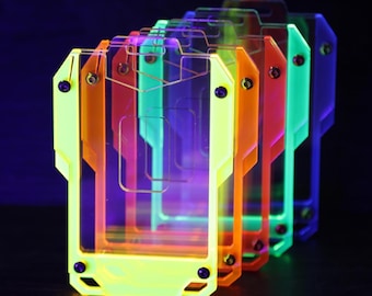 Cyberpunk Futuristic ID Card Holder | Badge Holder | Keycard Holder | Stylish Cyber Accessory for Work or Events