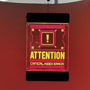 Cyberpunk Mirror Hanger - LED Door Hanger - Color Changing - Light Up Cyberpunk Merch