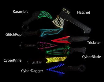 LED Illuminated Cyberpunk Cosplay Blade | Futuristic Light-Up Prop | Sci-Fi Costume Accessory