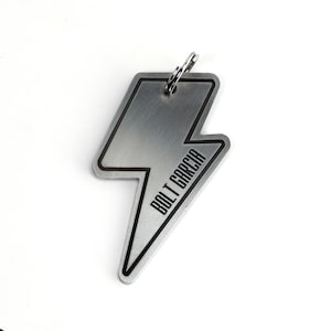 Zeus Lightning Bolt Personalized Pet Tag, Thunder Pet Tag, Storm Pet Tag, Stainless Steel