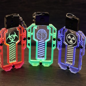 LED サイバーパンク緊急アクセスキーペンダント - サイバーパンクアクセサリー - サイバーウェア - 未来的なコスプレ小道具