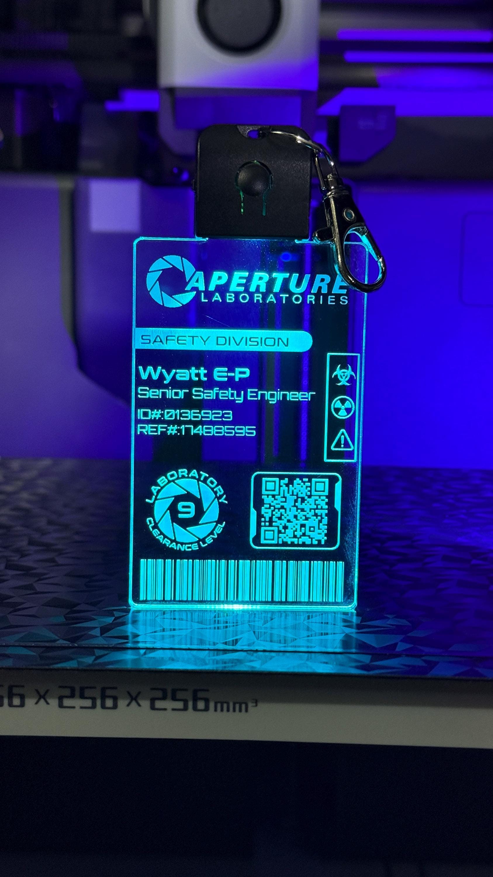 Personalized LED Illuminated Aperture Laboratories Access Badge ...
