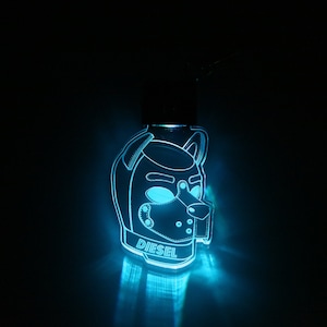 Human Pup Necklace Light Up Dog Tag Color Changing Stocking Stuffer LED Bone Tag Acrylic Name Tag image 4