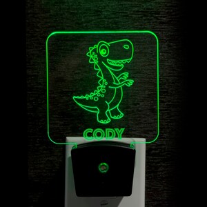 Dinosaur Sign - Dinosaur LED Sign - Dinosaur LED Night Light - Personalized Dinosaur LED Sign - Dinosaur Personalized Sign