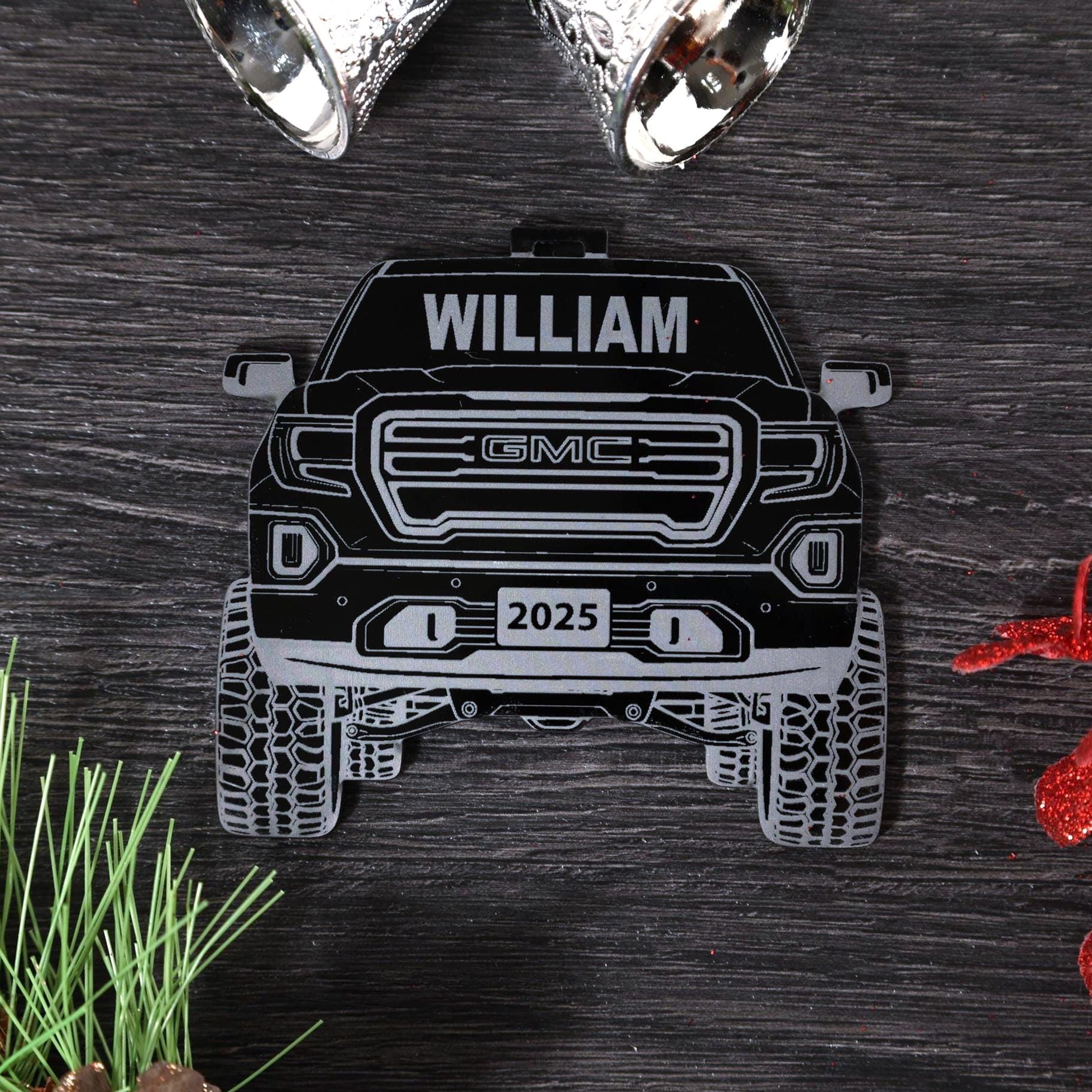 Mini Lil' American Trucks 1978 Dodge Li'l Red Express Truck 2025 Metal Ornament, 0.75 - Keepsake Ornaments