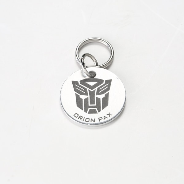 Personalisierter Decepticon Pet Tag, personalisierter Autobots Pet Tag, Sci-Fi Pet Tag, Cat Tag, Pet ID