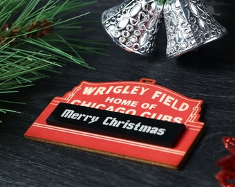 Personalized Wrigley Field Ornament - Personalized Wrigley Ornament - Wrigley Field Magnet