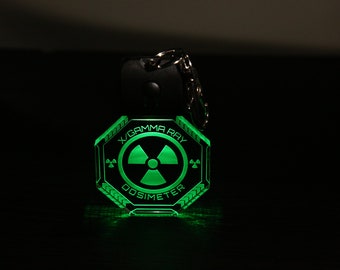 LED Rad-Tag - Color Changing - Stocking Stuffer -Light Up Cyberpunk Keychain