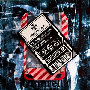 Umbrella Corporation ID Badge – Cosplay Prop | Anodized Aluminum Security Card | Zombie Survival Gear**