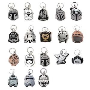 Personalized Kylo Ren Pet Tag - Personalized Storm Trooper Pet Tag - Personalized Darth Vader Pet Tag