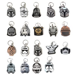 Personalized Kylo Ren Pet Tag - Personalized Storm Trooper Pet Tag - Personalized Darth Vader Pet Tag