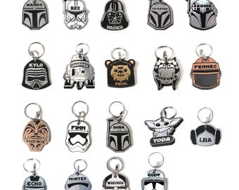 Gepersonaliseerde Kylo Ren-pettag - gepersonaliseerde Storm Trooper-pettag - gepersonaliseerde Darth Vader-pettag