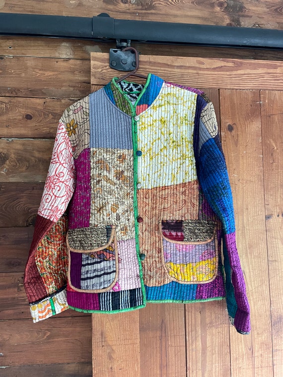 Sacred Threads Jacket | Silk Patchwork