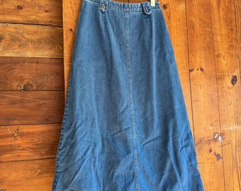 Napa Valley Maxi Jean Skirt